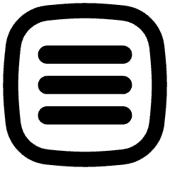 Align Three Horizontal Square Icon from Flex Remix Set