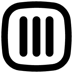 Align Three Vertical Square Icon from Flex Remix Set