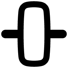 Align Vertical Center 2 Icon from Flex Remix Set