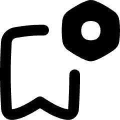 Bookmark Setting Bolt Nut Icon from Flex Remix Set