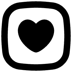 Heart Square Icon from Flex Remix Set