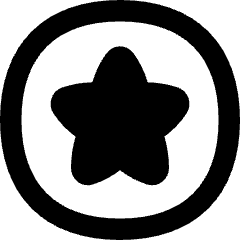 Star Circle Icon from Flex Remix Set