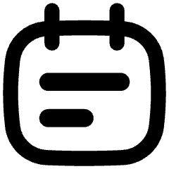 Calendar Note Icon from Flex Remix Set