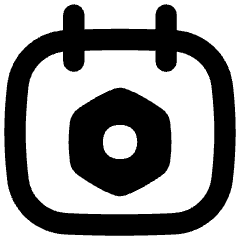 Calendar Setting Bolt Nut Icon from Flex Remix Set