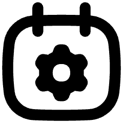 Calendar Setting Gear Icon from Flex Remix Set