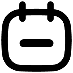 Calendar Subtract Icon from Flex Remix Set