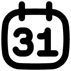 Monthly Calendar Icon from Flex Remix Set