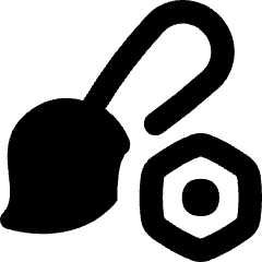 Brush Setting Bolt Nut Icon from Flex Remix Set