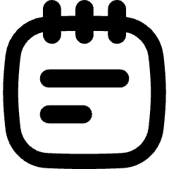 Notepad Text Icon from Flex Remix Set
