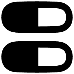 Dashboard Horizontal Pills Half Icon from Flex Remix Set