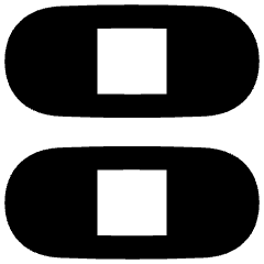 Dashboard Horizontal Pills Thirds Icon from Flex Remix Set