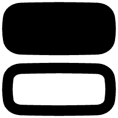 Dashboard Horizontal Rectangle Icon from Flex Remix Set