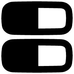 Dashboard Horizontal Rectangle Half Icon from Flex Remix Set