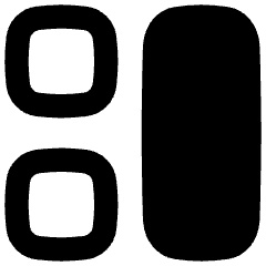 Dashboard Square Vertical Rectangle 1 Icon from Flex Remix Set