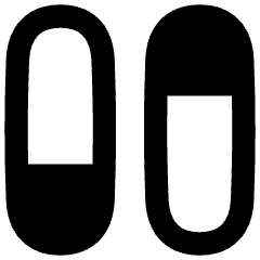 Dashboard Vertical Pills Split 1 Icon from Flex Remix Set