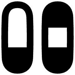 Dashboard Vertical Pills Split 4 Icon from Flex Remix Set