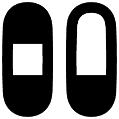 Dashboard Vertical Pills Split 6 Icon from Flex Remix Set