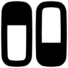 Dashboard Vertical Rectangle Split 2 Icon from Flex Remix Set