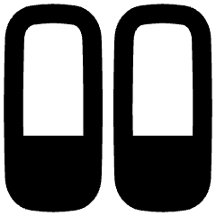 Dashboard Vertical Rectangle Split Bottom Icon from Flex Remix Set