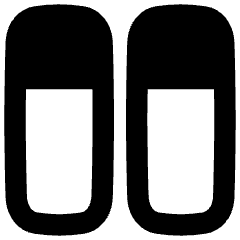 Dashboard Vertical Rectangle Split Top Icon from Flex Remix Set