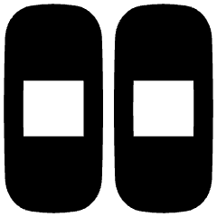 Dashboard Vertical Rectangle Thirds Icon from Flex Remix Set