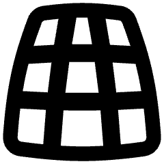 3d Perspective Grid Icon from Flex Remix Set