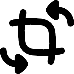 Crop And Rotate Icon from Flex Remix Set