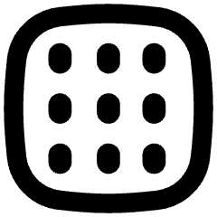 Grid Dots Icon from Flex Remix Set