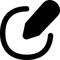 Pencil Circle Icon from Flex Remix Set