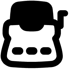 Typewriter Icon from Flex Remix Set
