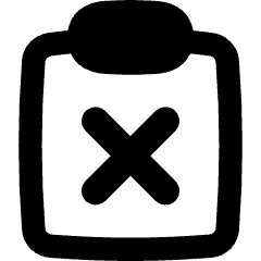 Clipboard Delete Icon from Flex Remix Set