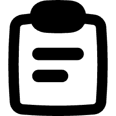Clipboard Text Icon from Flex Remix Set