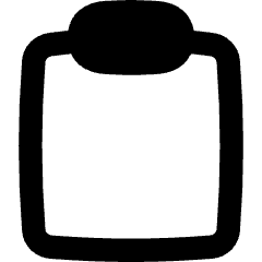 Empty Clipboard Icon from Flex Remix Set