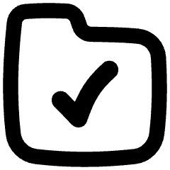 Folder Check Icon from Flex Remix Set