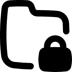 Folder Lock Icon from Flex Remix Set