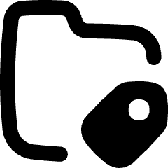 Label Folder Tag Icon from Flex Remix Set