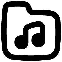 Music Folder Song Icon from Flex Remix Set