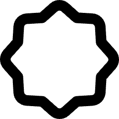 Octagram Shape Icon from Flex Remix Set