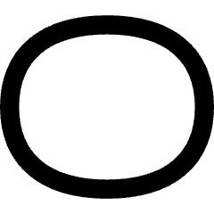 Oval Shape Icon from Flex Remix Set