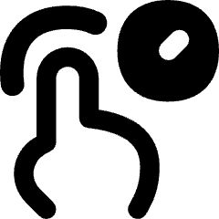One Finger Hold Icon from Flex Remix Set