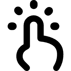 One Finger Short Tap Icon from Flex Remix Set