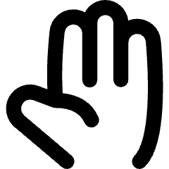 Open Hand Icon from Flex Remix Set