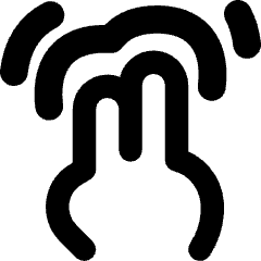 Two Finger Double Tap Icon from Flex Remix Set