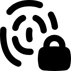 Fingerprint Lock Privacy Icon from Flex Remix Set