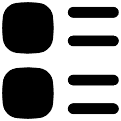 Layout Lists Icon from Flex Remix Set