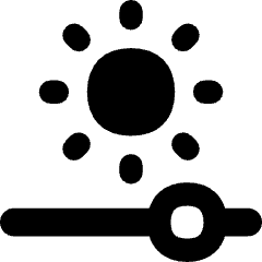 Brightness Slider Horizontal Icon from Flex Remix Set