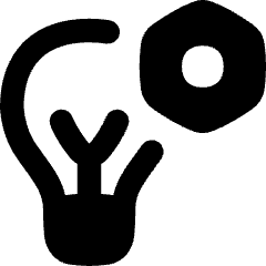Lighting Setting Bolt Nut Icon from Flex Remix Set