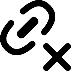 Link Chain Delete Cross Icon from Flex Remix Set