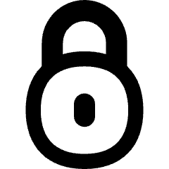 Padlock Circle 1 Icon from Flex Remix Set