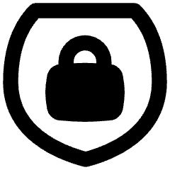 Padlock Shield Icon from Flex Remix Set